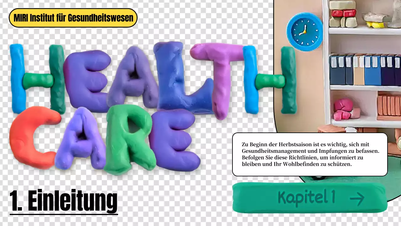 farbenfrohe kreative Leitlinien für das Gesundheitswesen