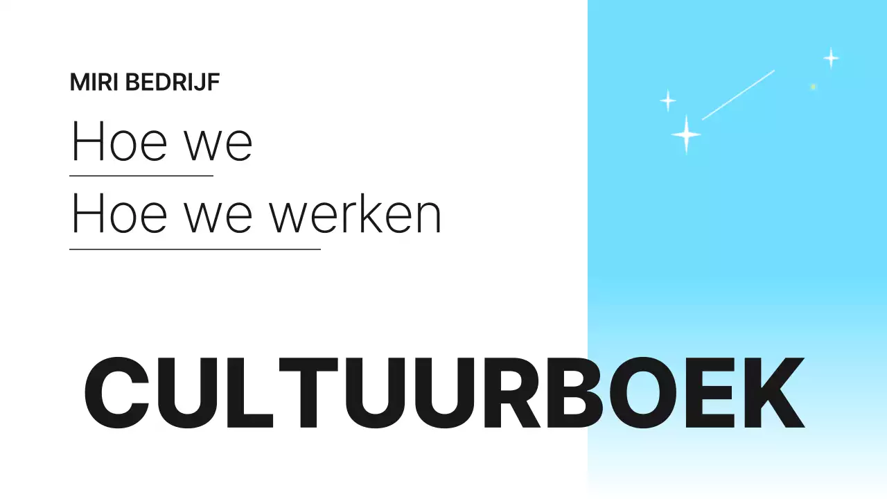 Lichtblauw Eenvoudig Bedrijfscultuur Boek Introductie