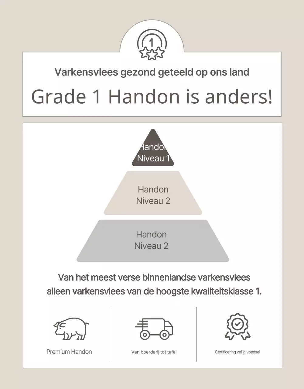 Beige en eenvoudig om dierlijke producten te promoten