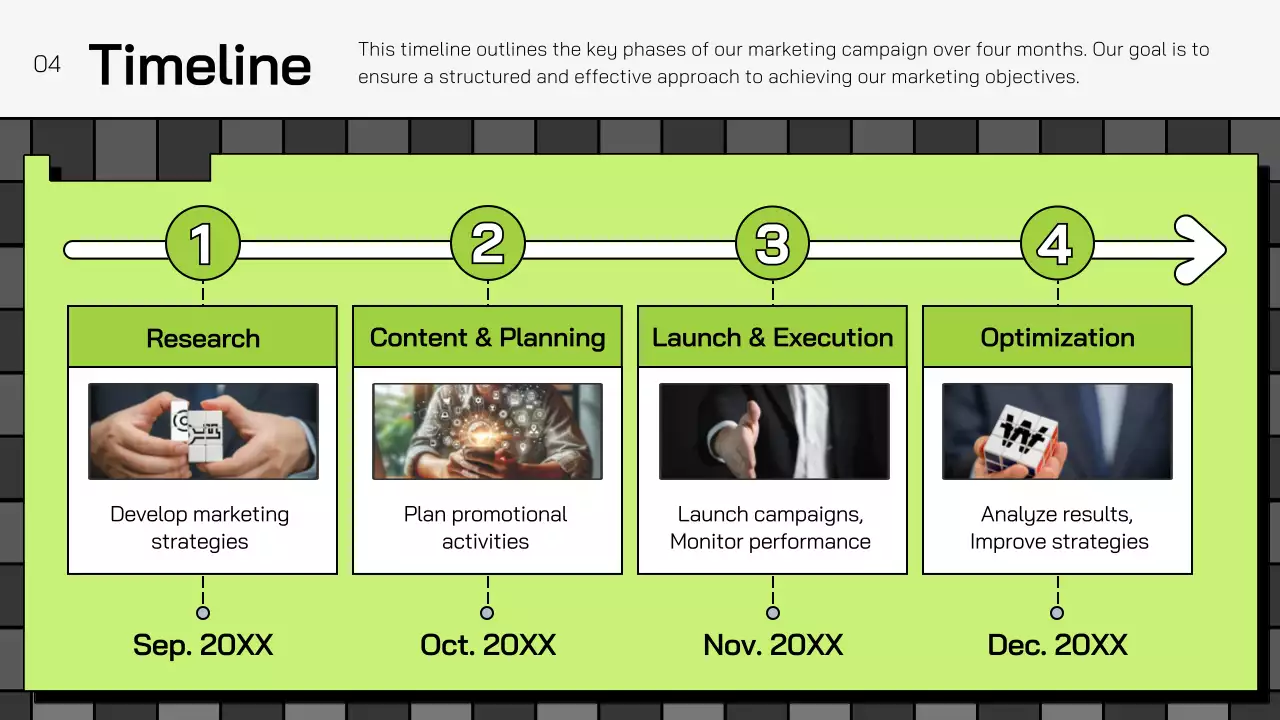 Green Modern Marketing Plan Presentation
