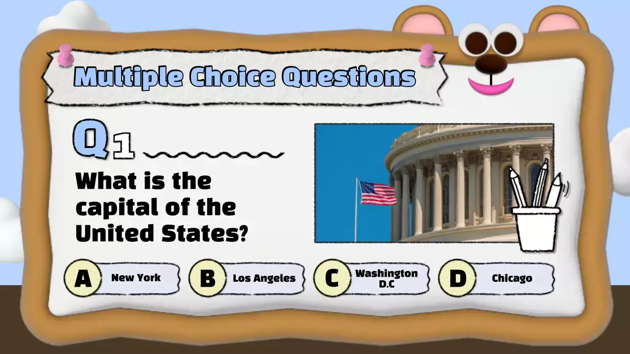 Colorful Playful Quiz Announcement Presentation