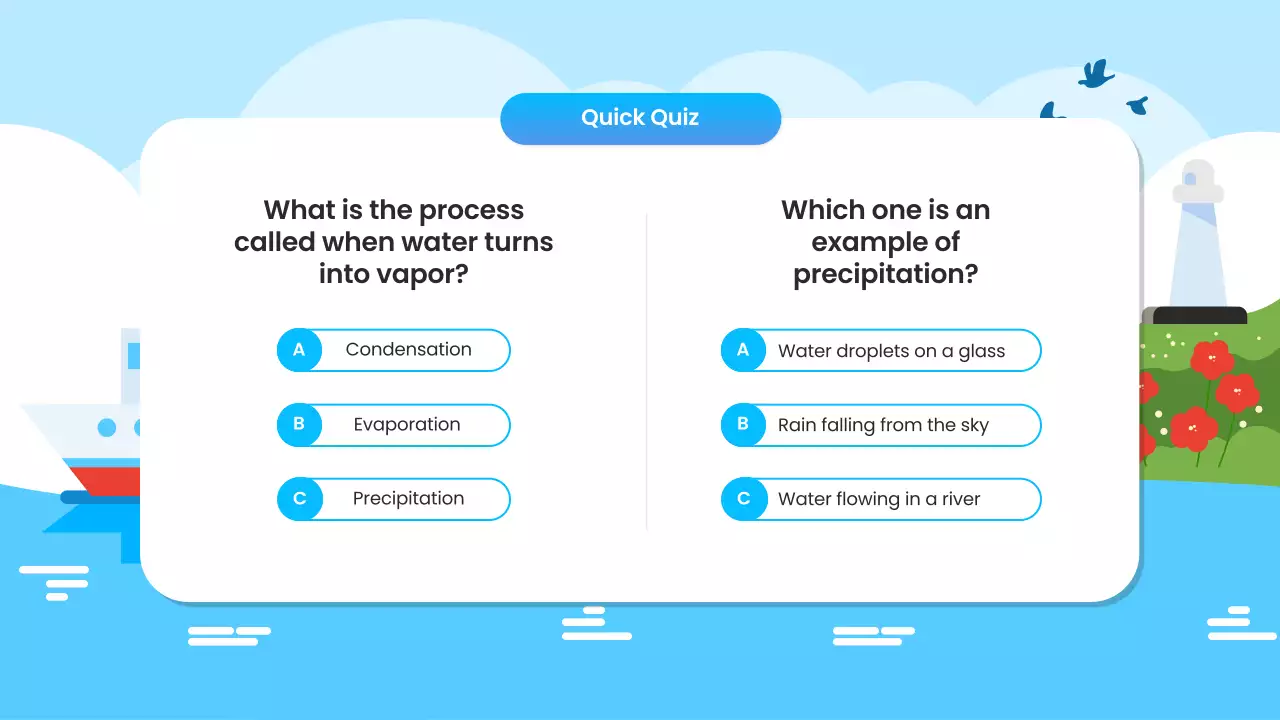 Blue Simple Science Lesson Presentation