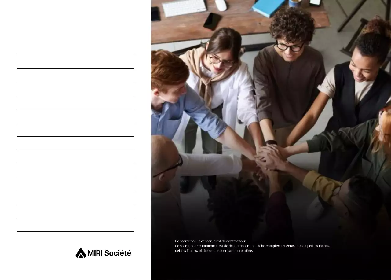 Un calendrier d'entreprise simple en gris