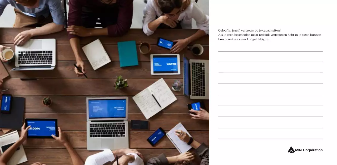 Een eenvoudige bedrijfskalender in grijs