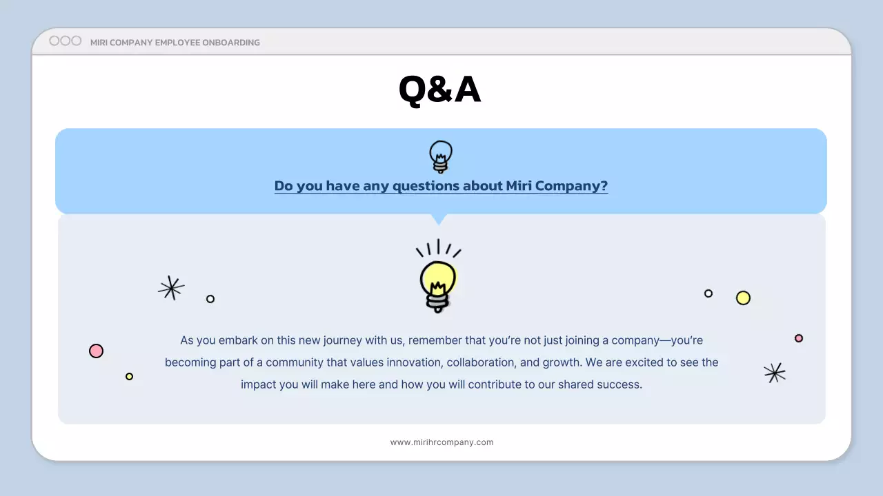 Apresentação do Manual do Funcionário Blue Modern