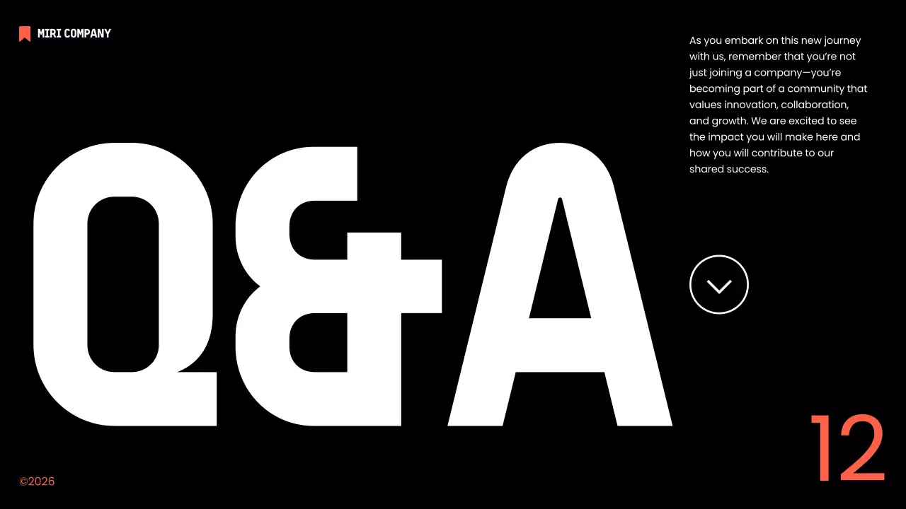 Orange Modern Employee Guide Presentation