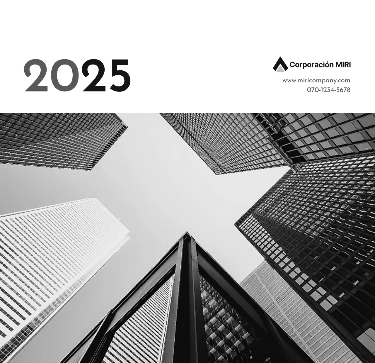 Un sencillo calendario corporativo en gris