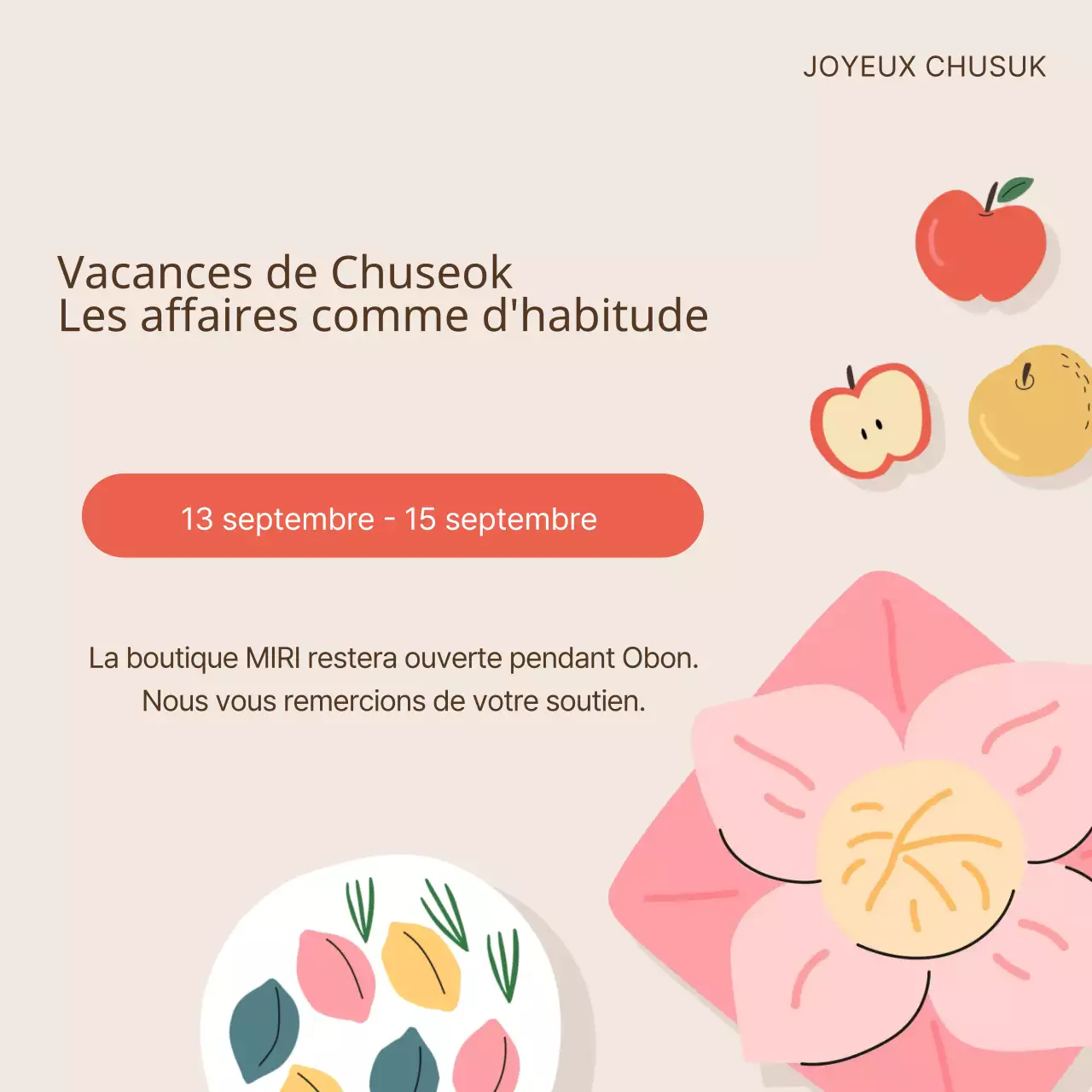 Faites la promotion de votre entreprise en rouge et ivoire avec un présentoir Obon coloré.