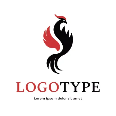 Red Modern Design Logo