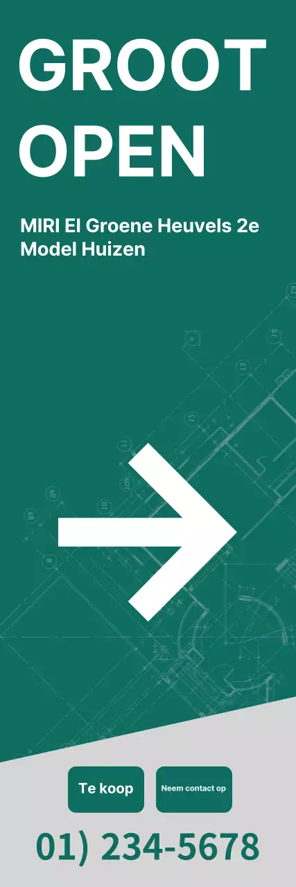 Appartement te koop banner in luxe amber kleur