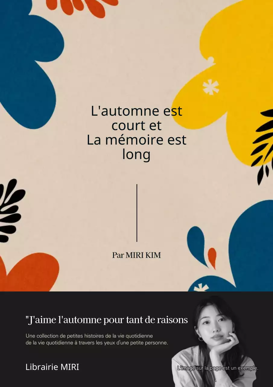 Couvertures de livres d'automne classiques en jaune et bleu