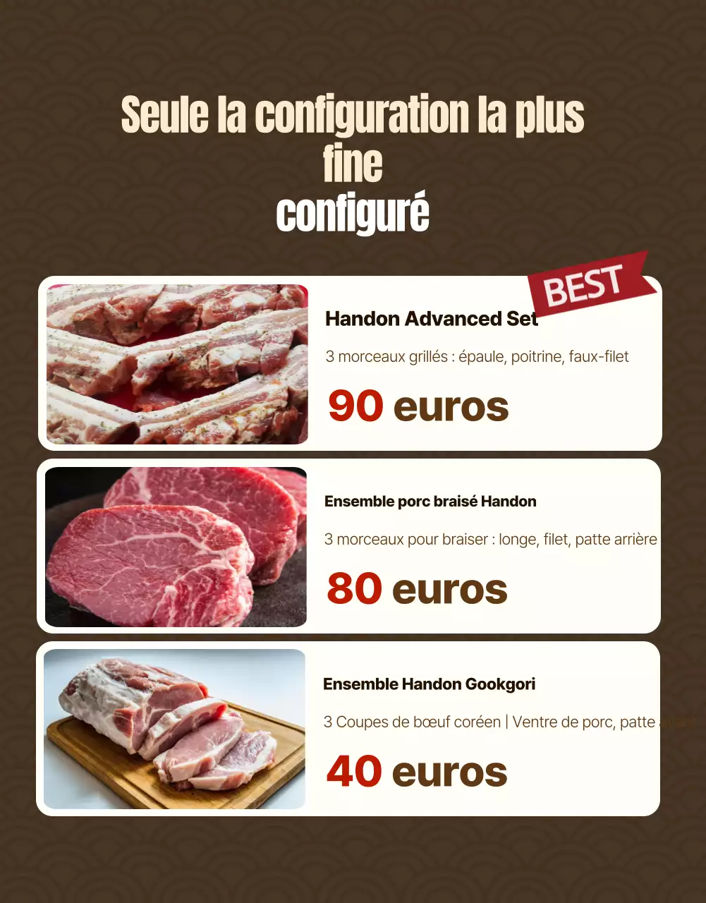 Faire revenir la viande traditionnelle ad