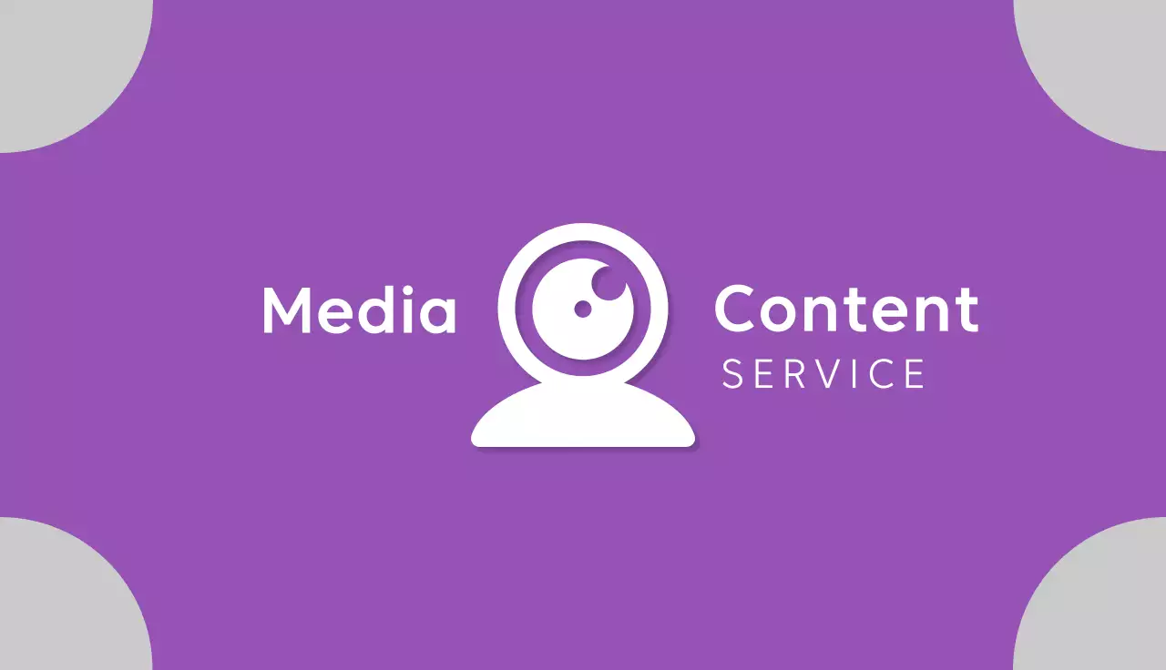 Purple Modern Media Business Card