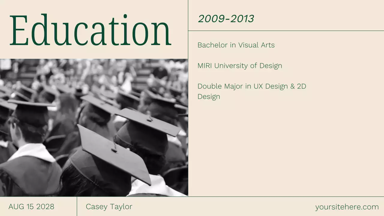 Green Modern Portfolio Resume Presentation