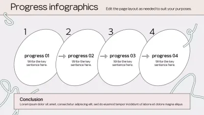 Beige Clean Progress Guide Infographic
