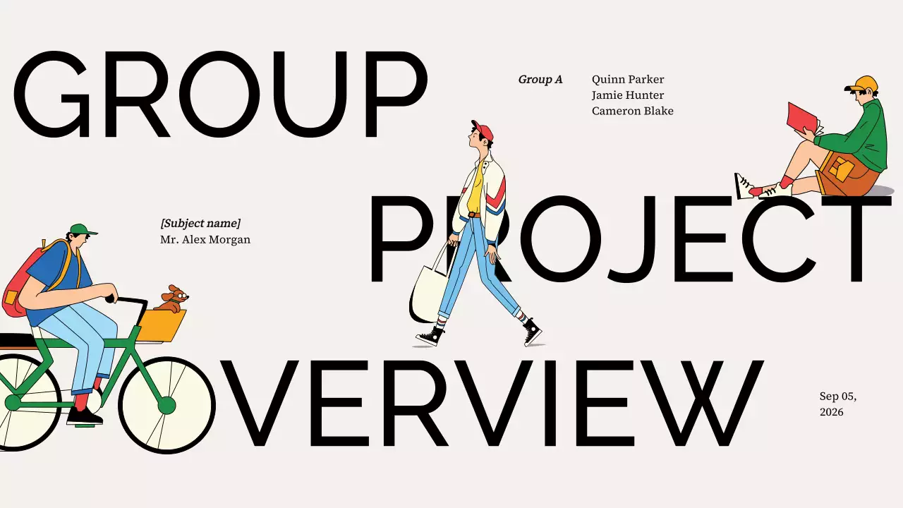 Colorful Minimal Project Presentation