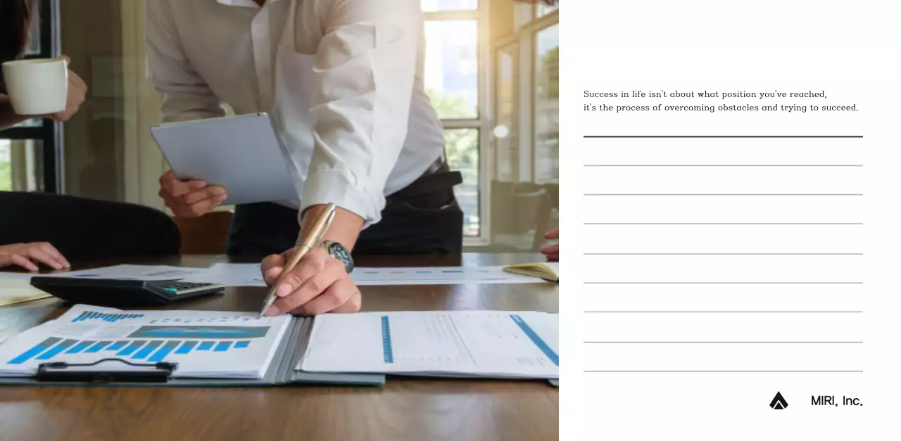 A simple corporate calendar in gray