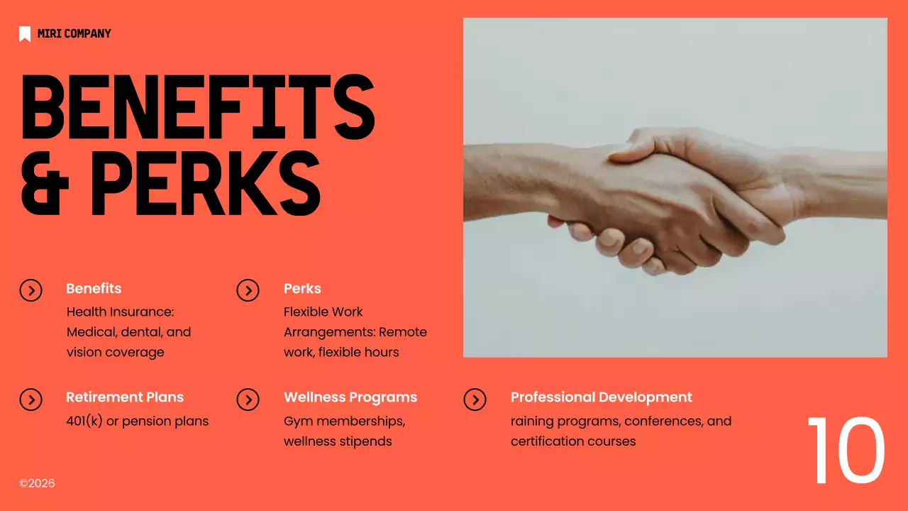 Orange Modern Employee Guide Presentation