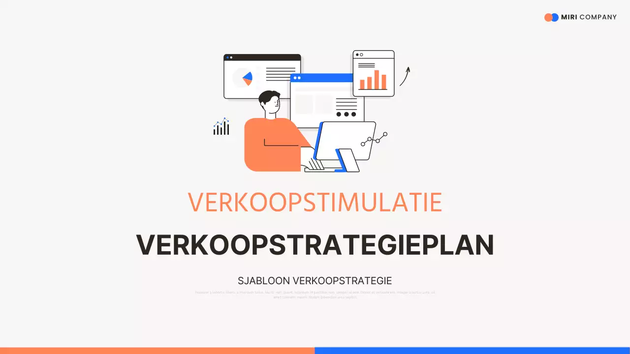 Oranje modern verkooppraatje