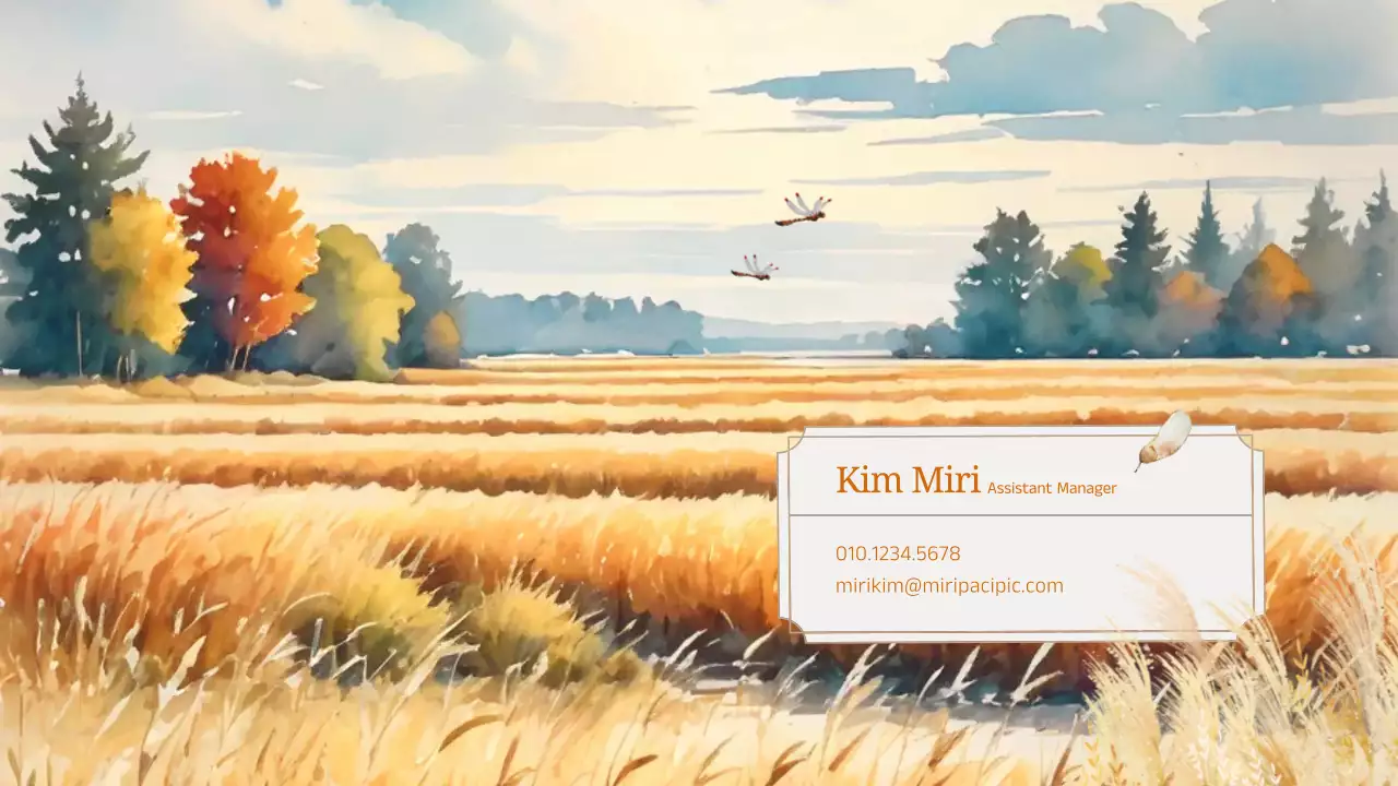 Orange Rustic Fall Presentation