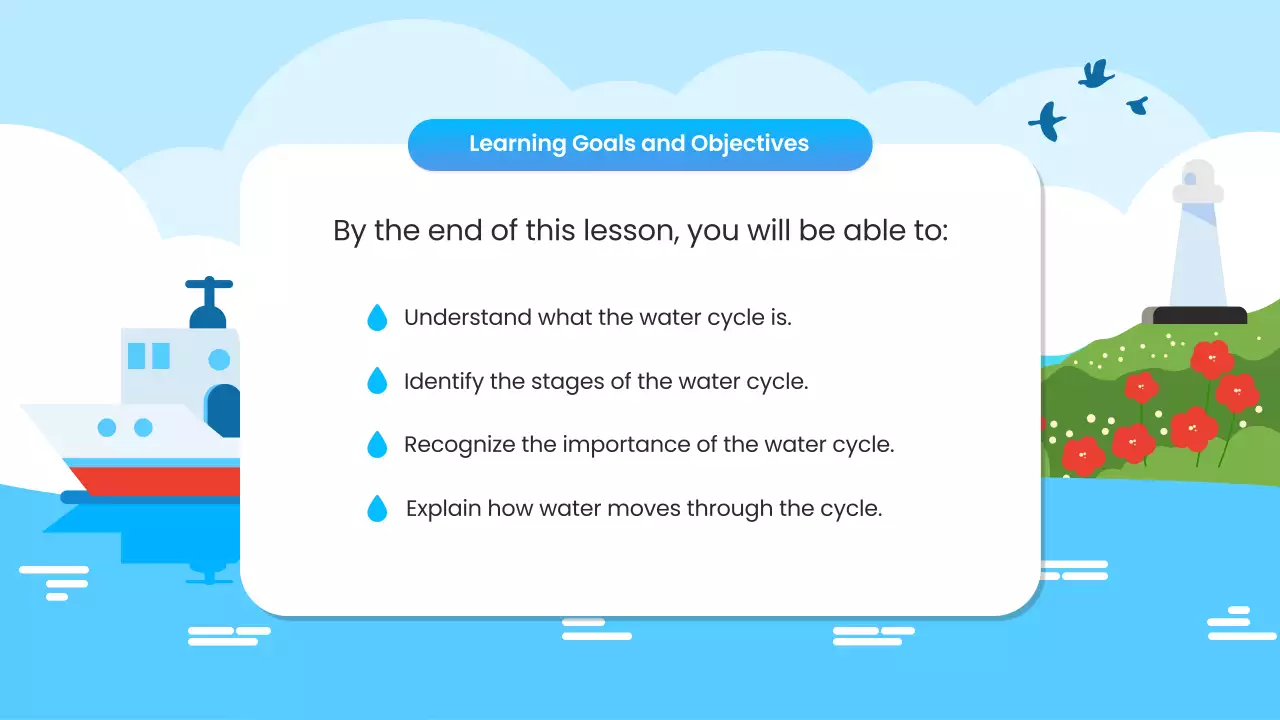 Blue Simple Science Lesson Presentation