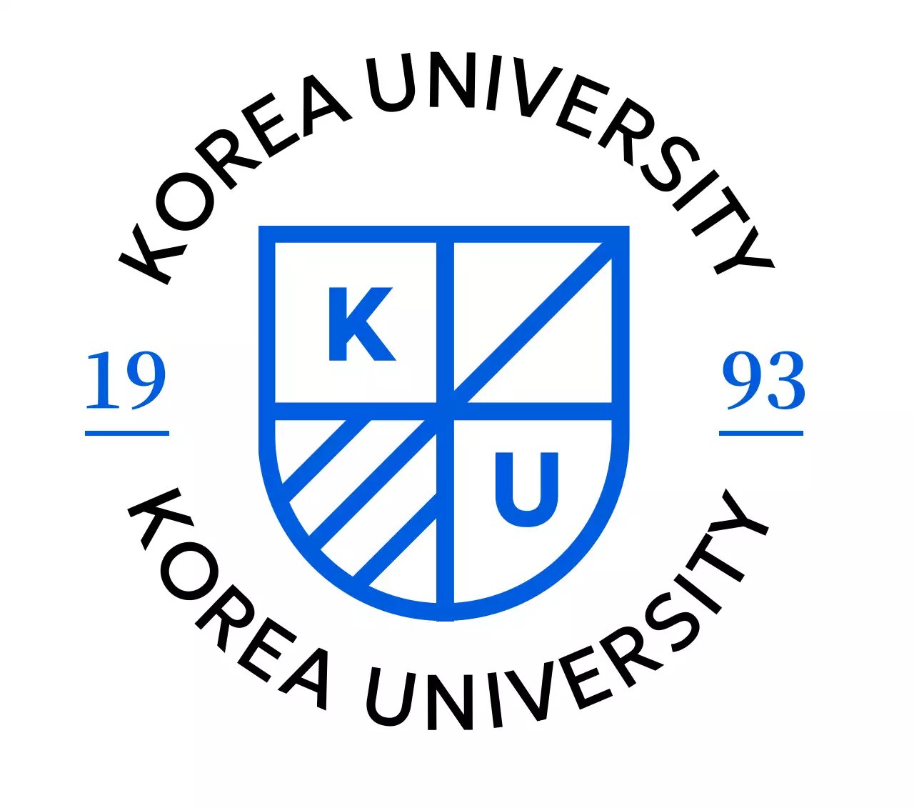 파랑 심플 대학 로고