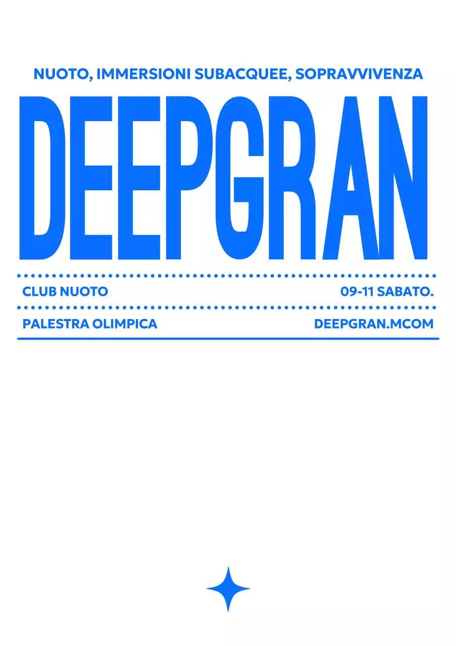 Reclutamento di nuotatori blu semplici