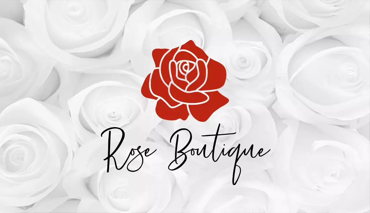 Red Elegant Boutique Business Card