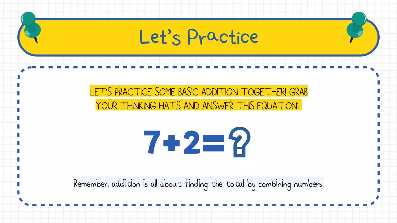 Basic Addition for Mathematics Elementary School