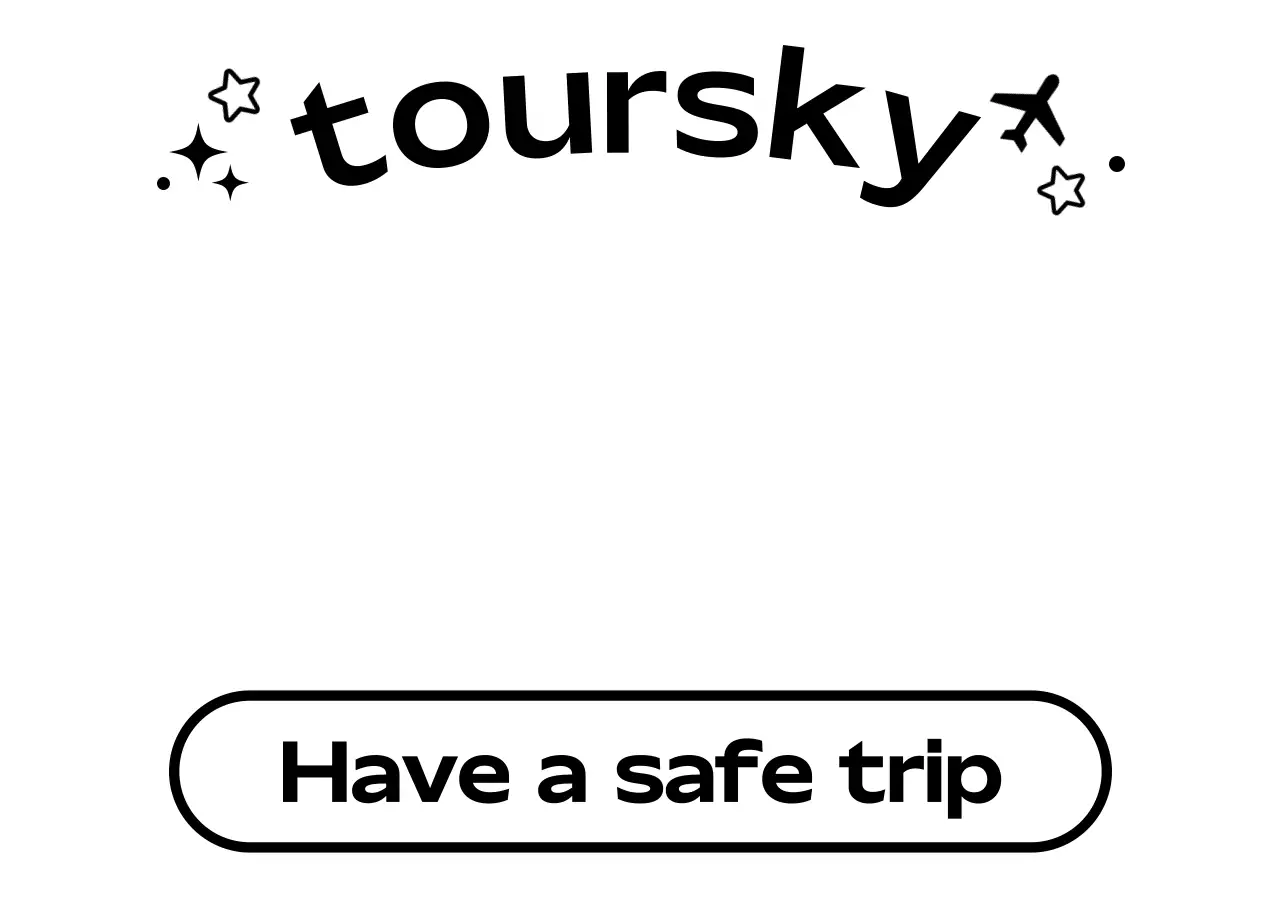 검정 심플 여행 안내