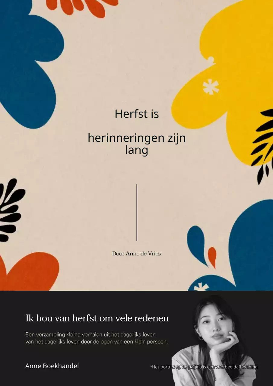 Klassieke herfst boekomslagen in geel en blauw