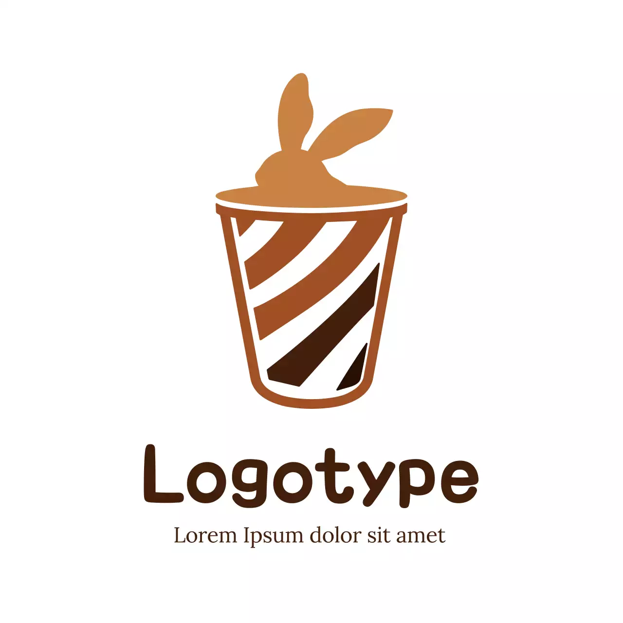 Brown Minimal Design Logo