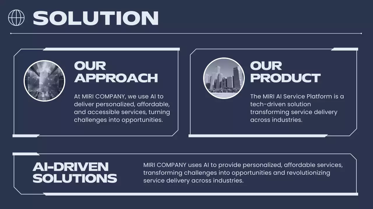 Navy Modern Ai Business Pitch Presentation