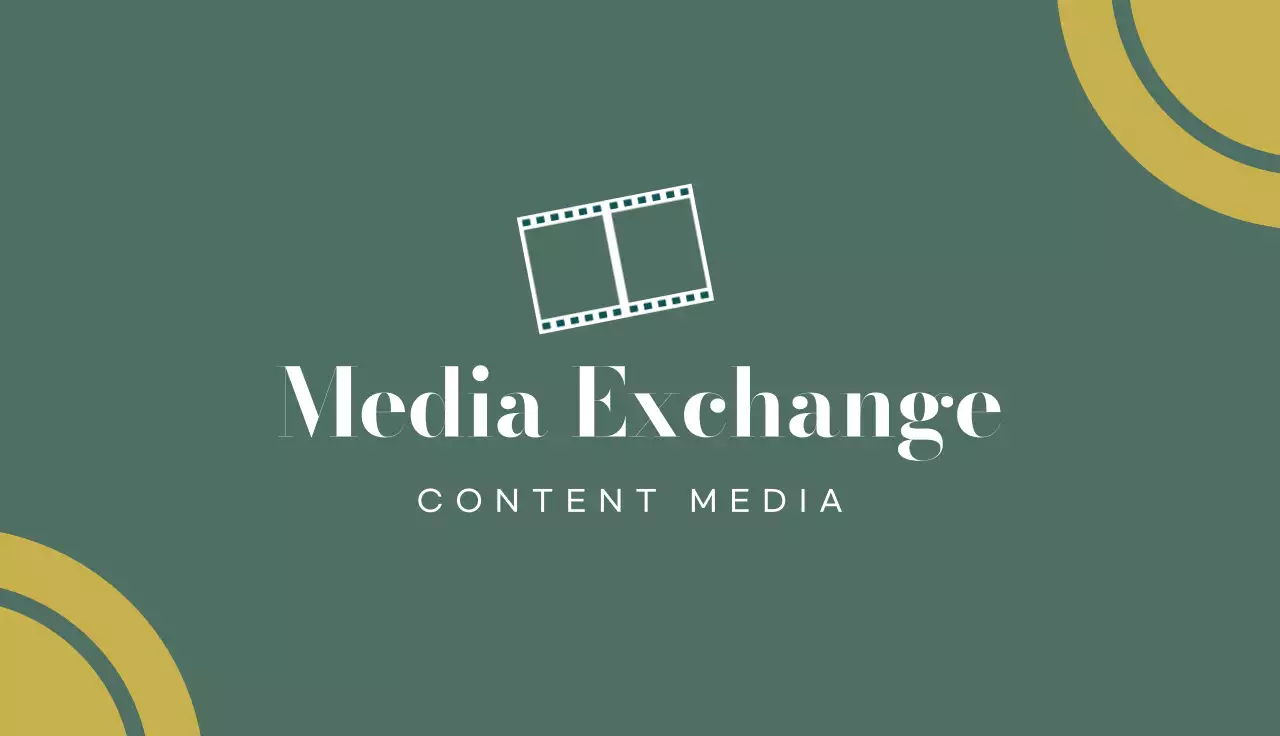 Beige Modern Media Business Card