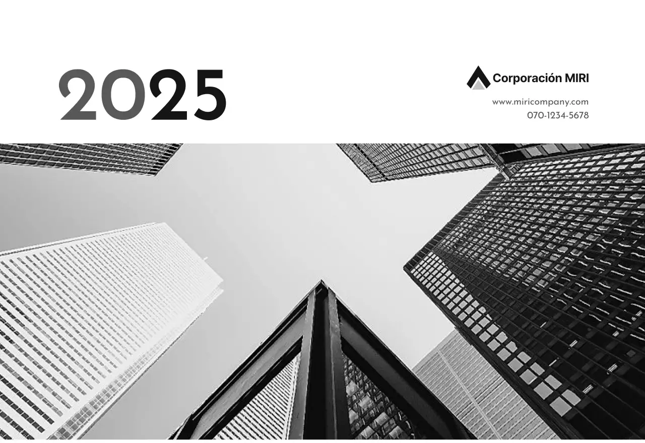 Un sencillo calendario corporativo en gris