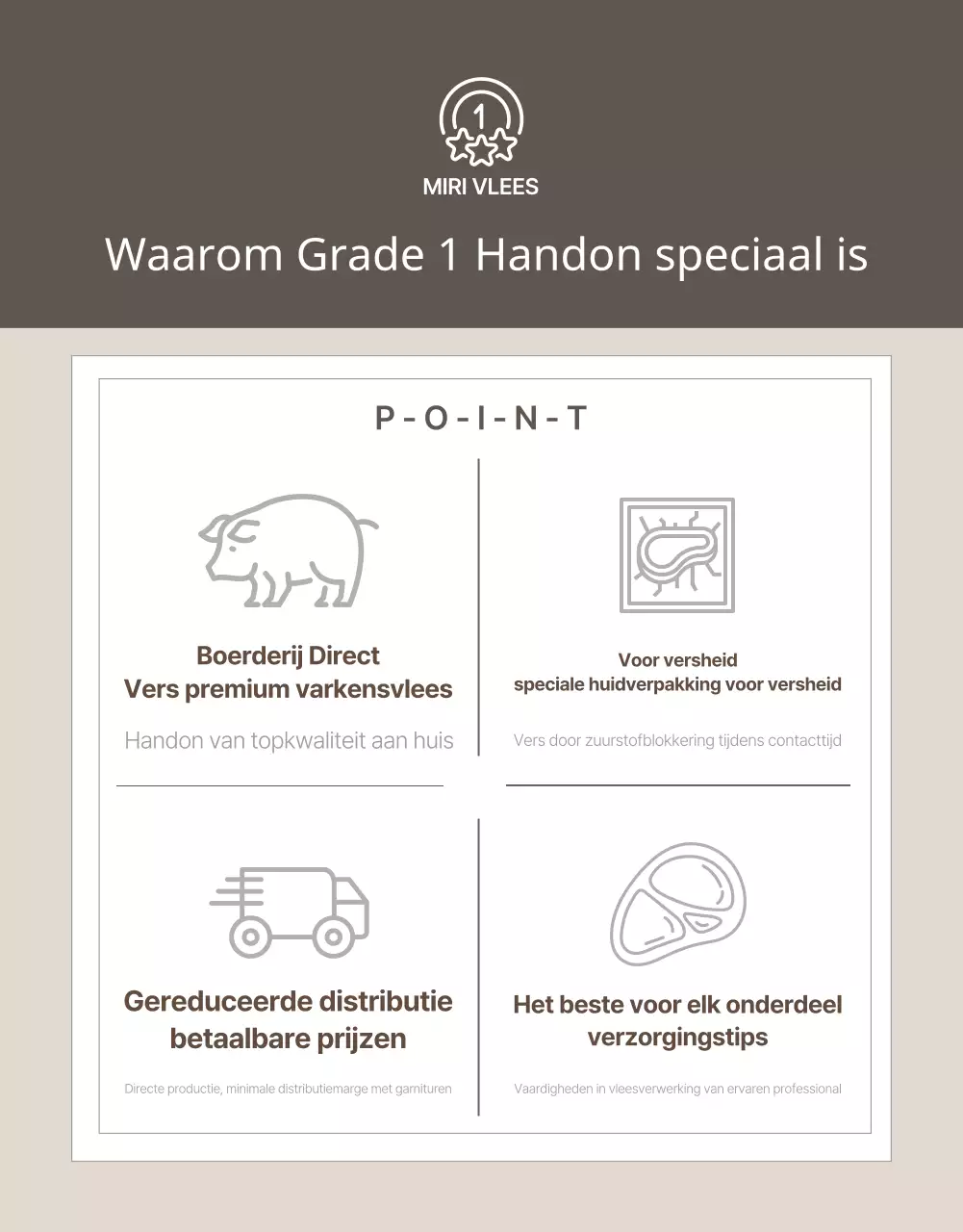 Beige en eenvoudig om dierlijke producten te promoten