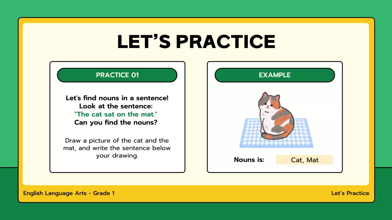 Green Simple Grammar Course Presentation