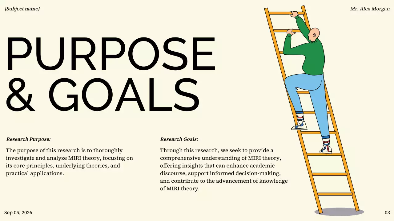 Colorful Minimal Project Presentation