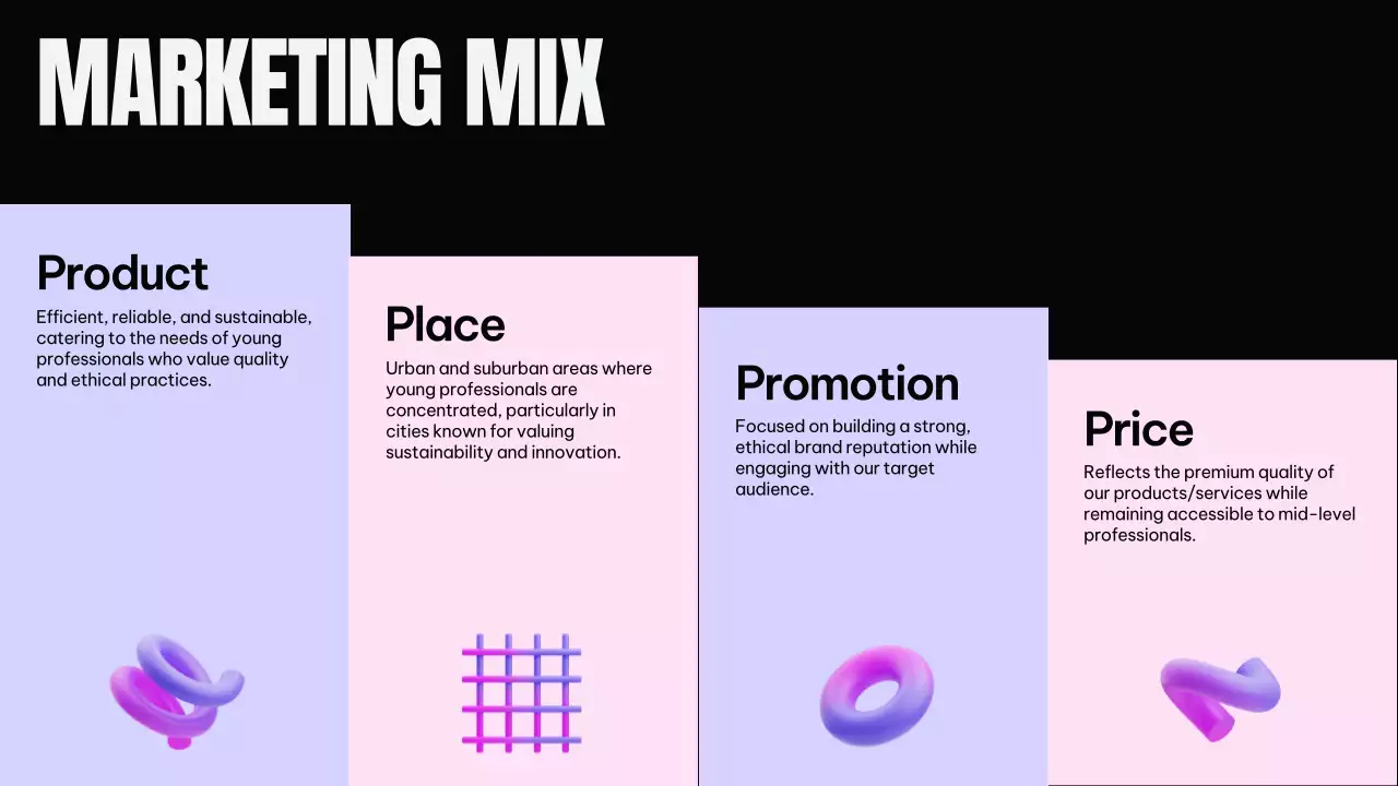 Black Modern Marketing Plan Presentation