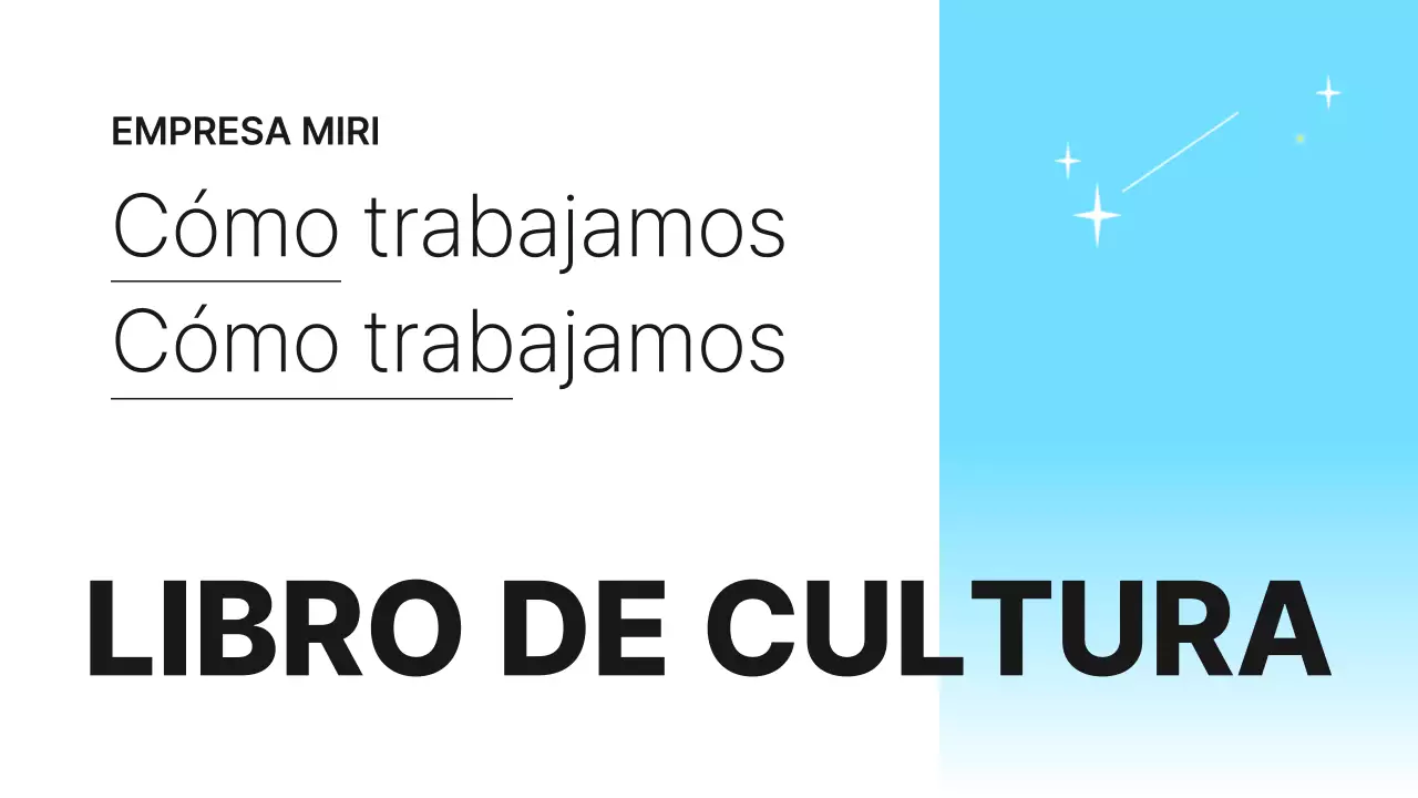 Light Blue Simple Libro de Cultura de Empresa Introducción