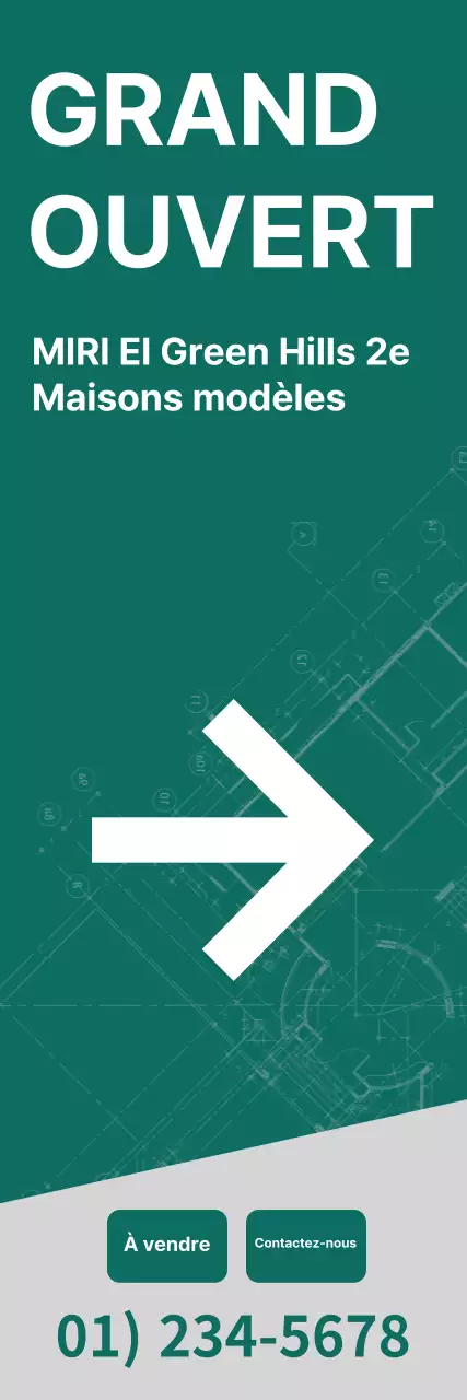 Appartement à vendre bannière dans une luxueuse couleur ambrée