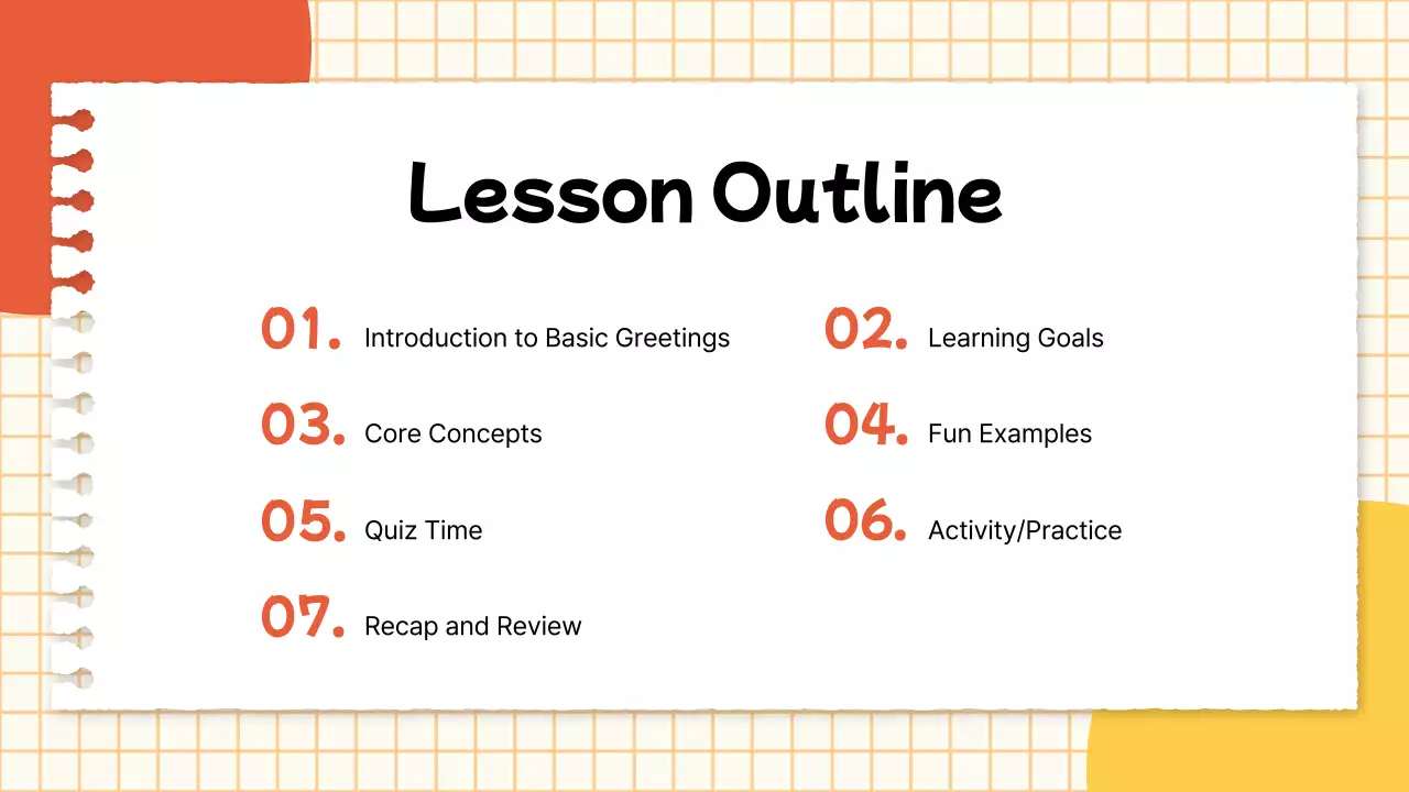 Orange Simple Spanish Class Invitation Presentation