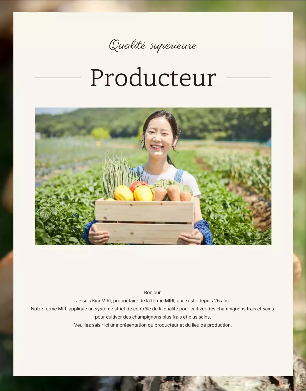 Champignons shiitake bruns et soignés ad