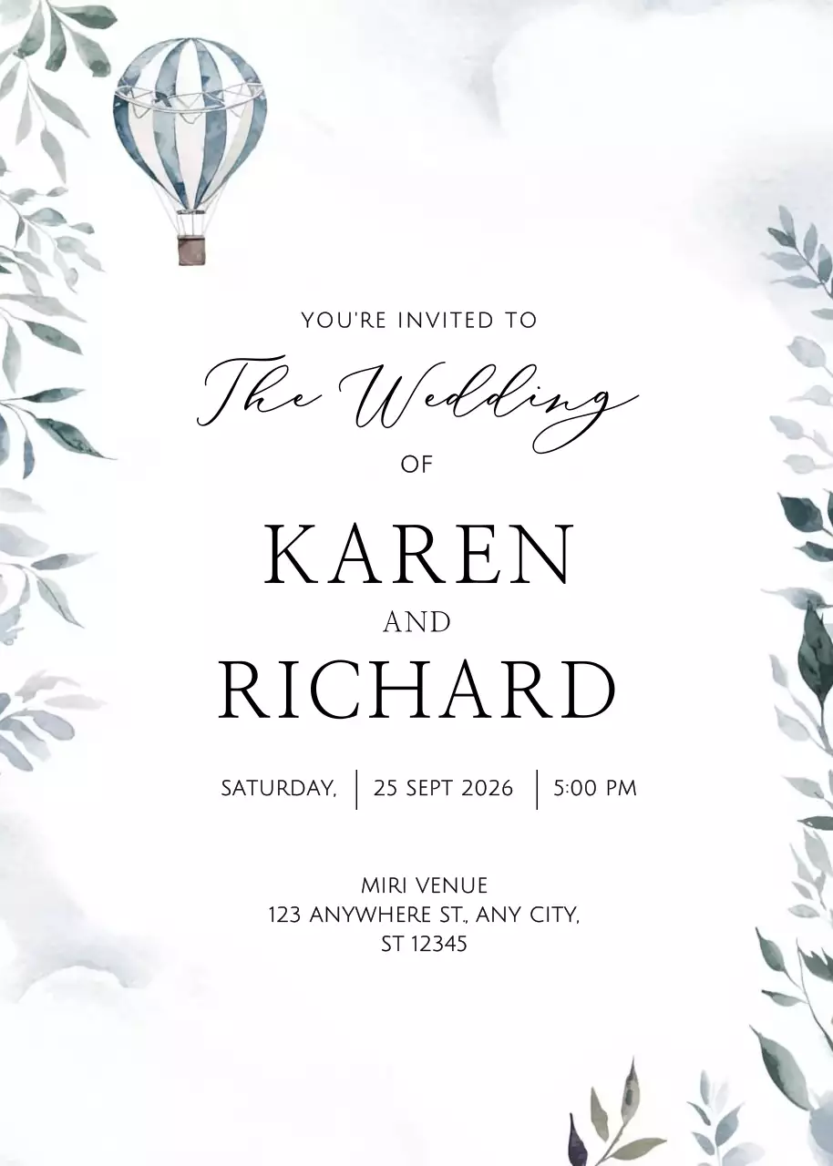 lời mời đám cưới màu trắng thanh lịch