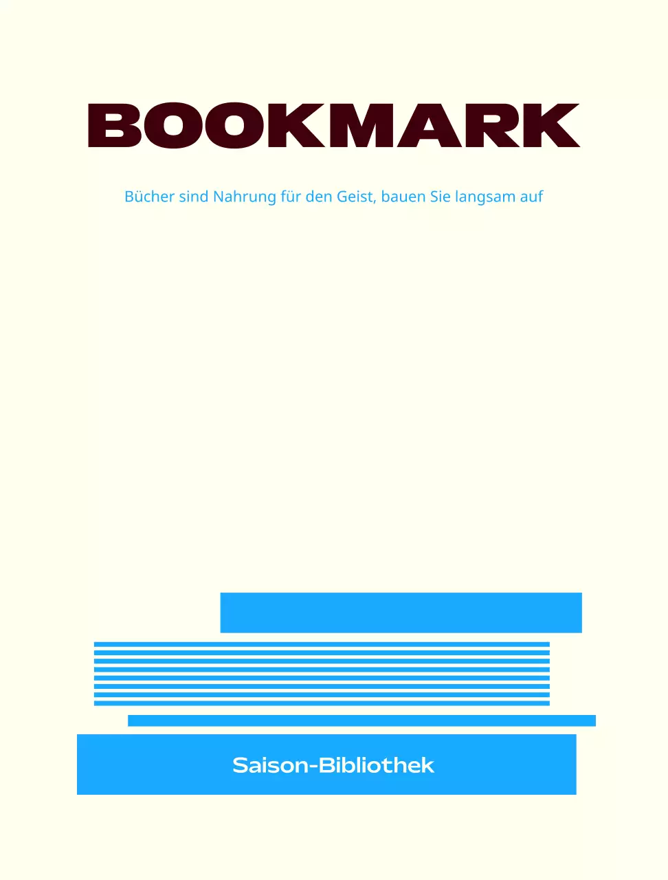 Moderne Buch-Café-Tapete in Elfenbein