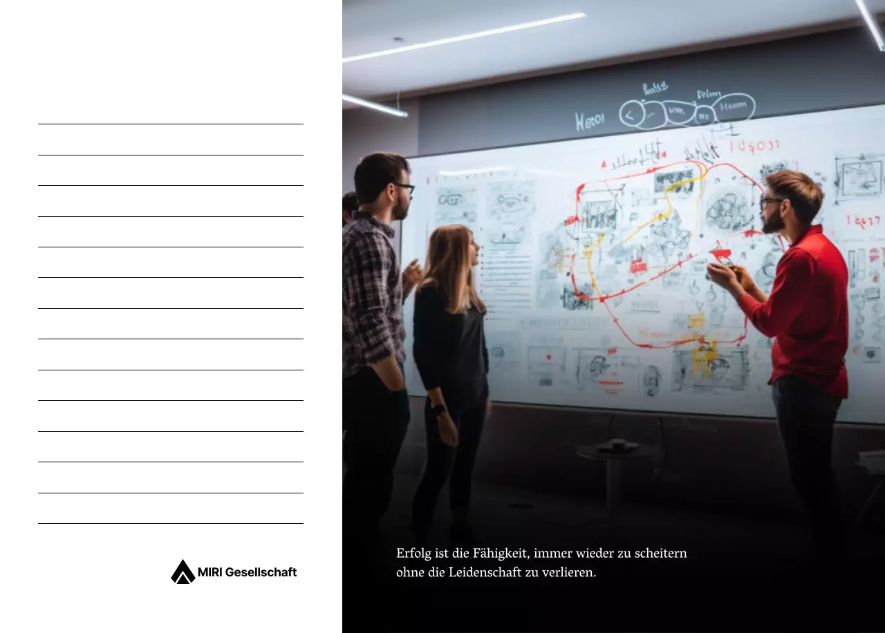 Ein einfacher Unternehmenskalender in Grau