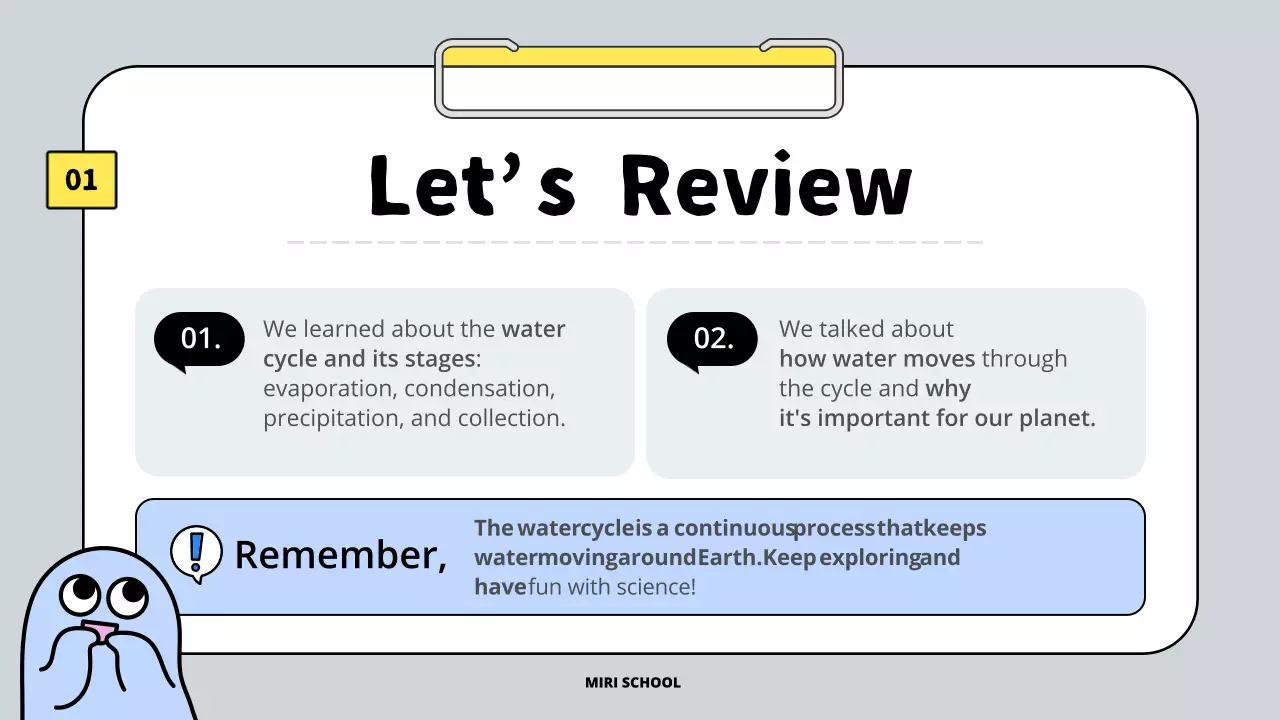 Blue Simple Water Guide Presentation