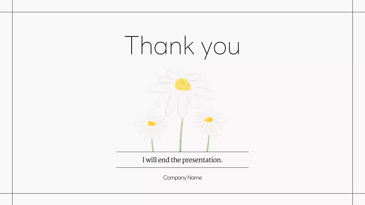 White Minimal Template Presentation