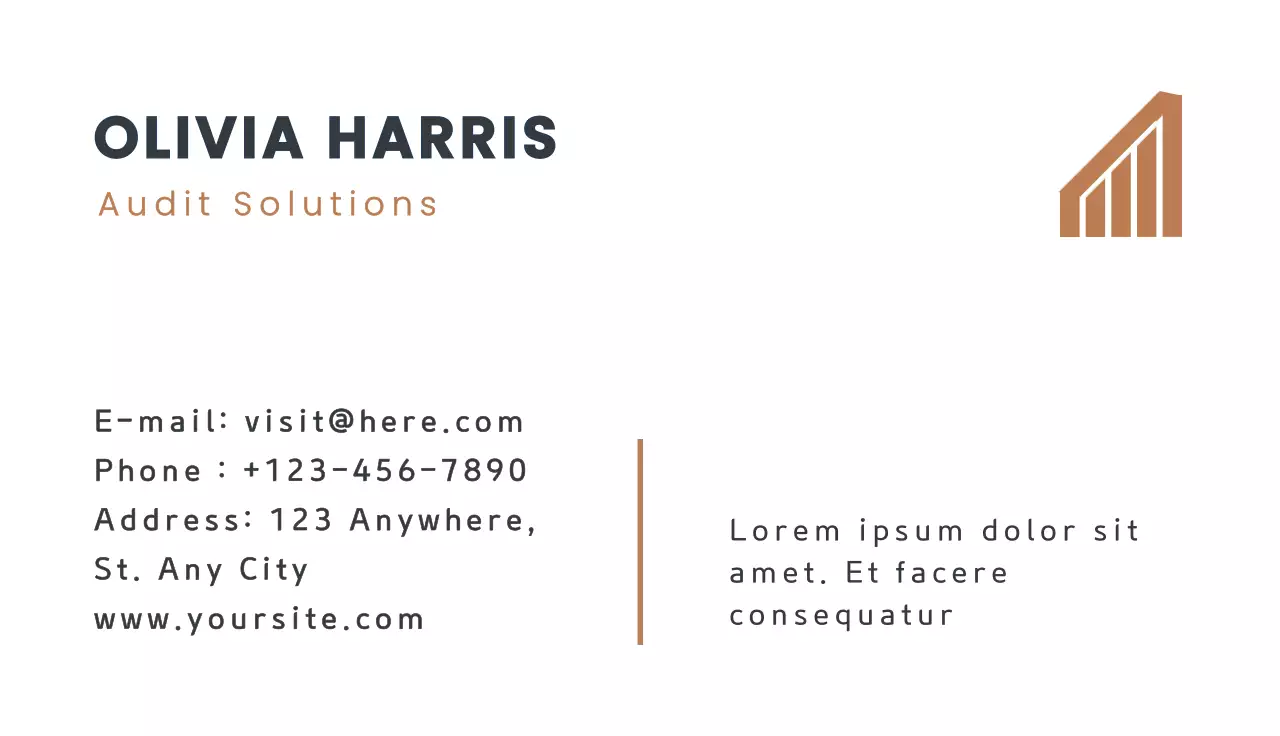 White Minimal Business Card