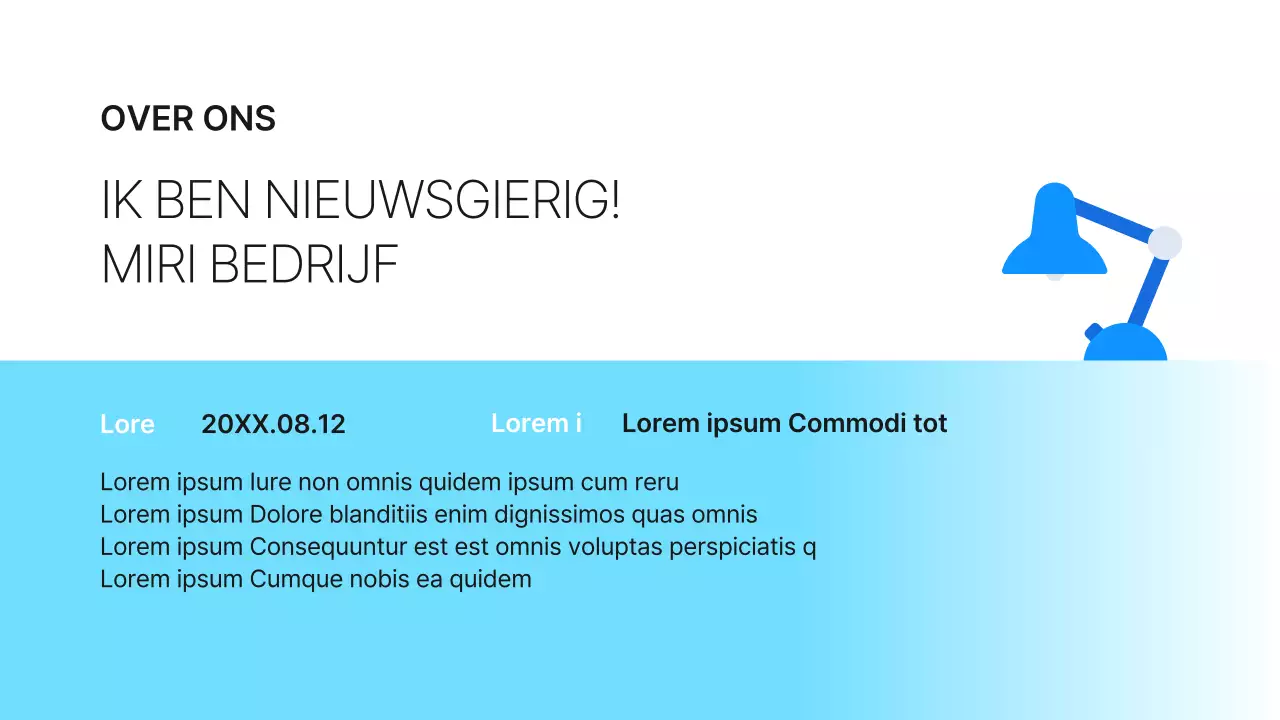 Lichtblauw Eenvoudig Bedrijfscultuur Boek Introductie